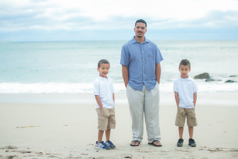 dad standing with sons